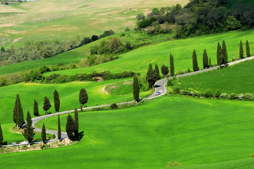 Val d'Orcia, Tuscany in springtime