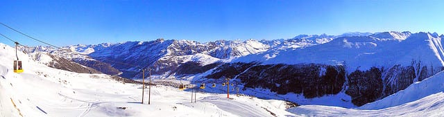 Livigno, an Italian town