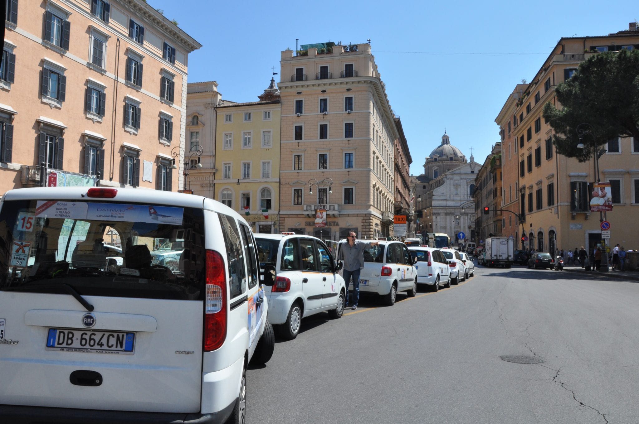 Cab rank in Italy