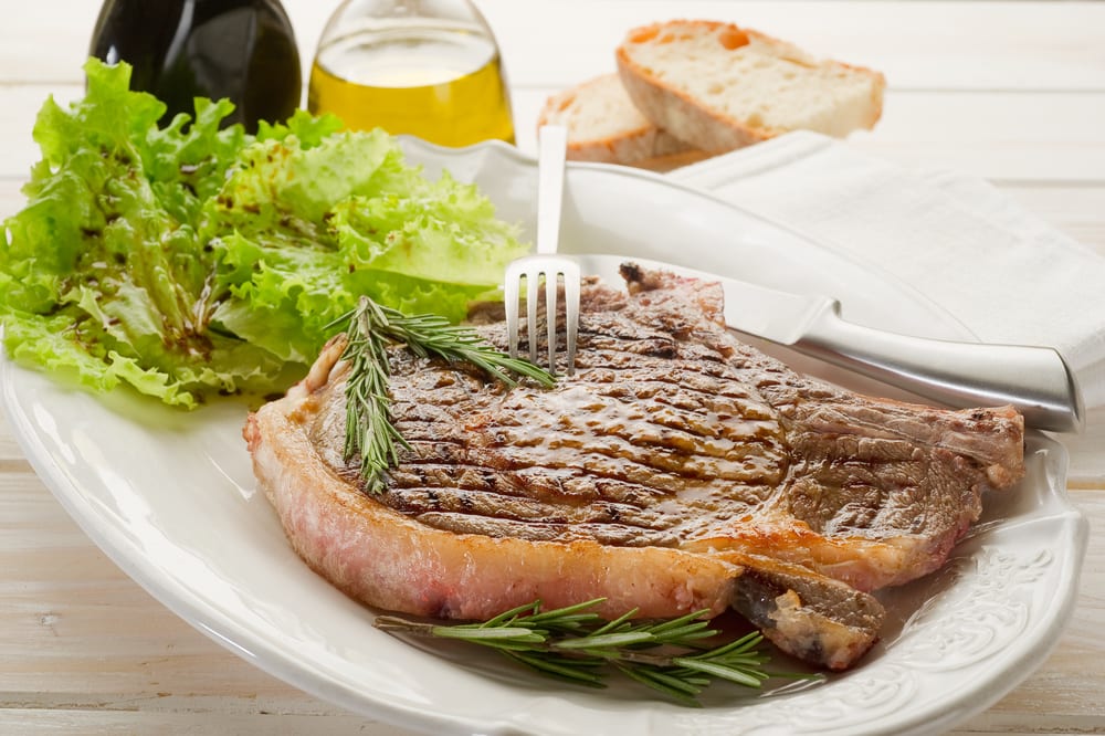 Florentine T-bone steak, a particular dish of Florence