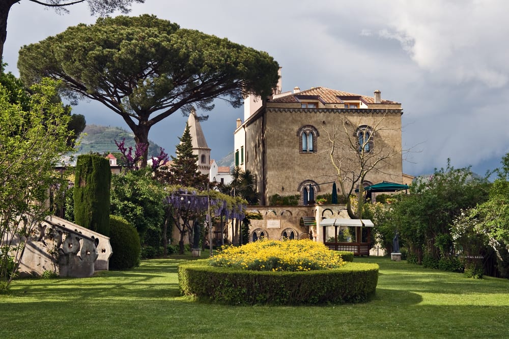 Beautiful garden's in Ravello, a hidden gem of the Amalfi Coast.