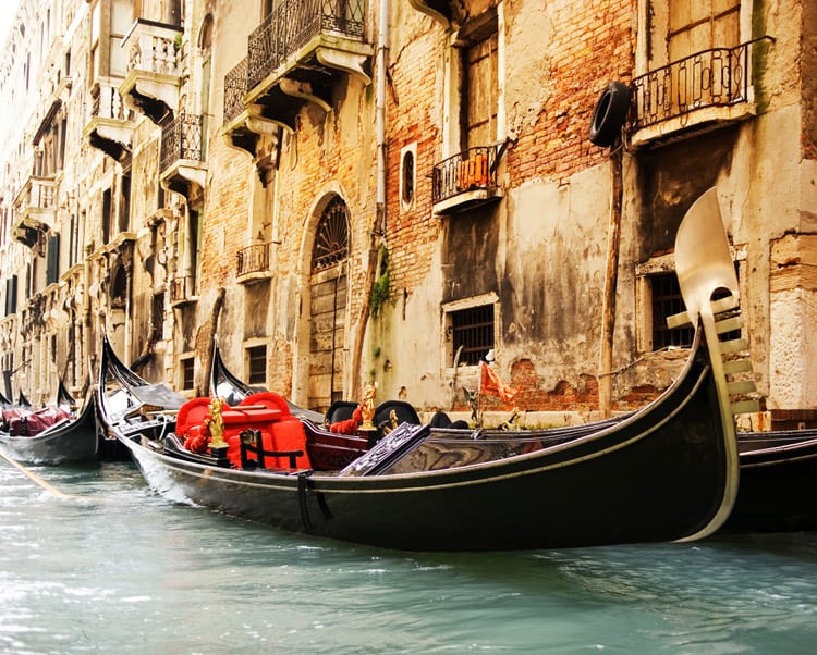 Venetian gondola in Venice