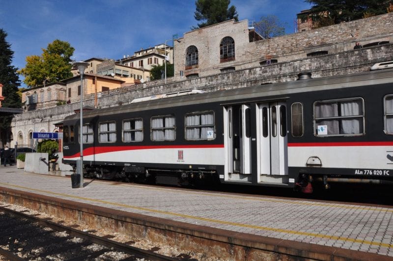 Regional train in Umbria One of the regional Umbrian trains on the Umbrian train line