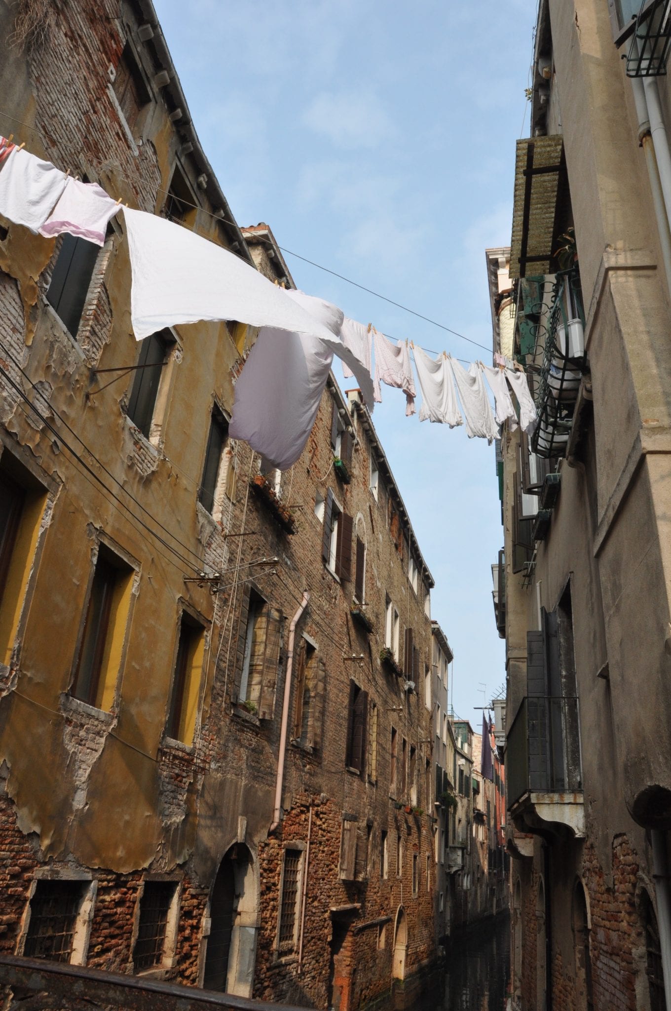 A canal Cannaregio, one of the Neighborhoods of Venice