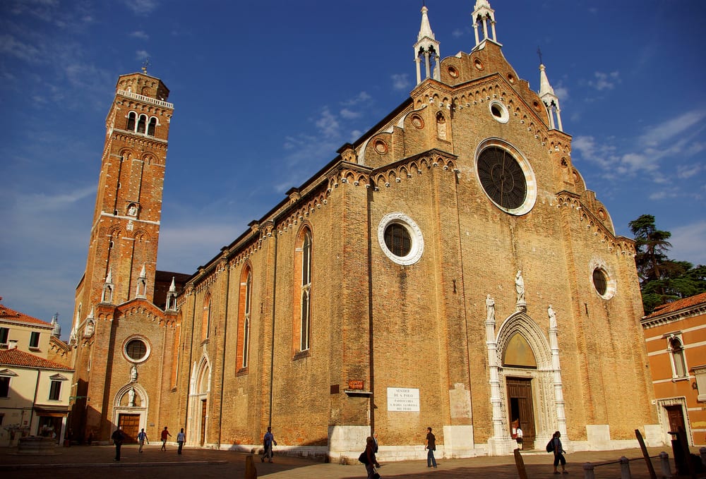 Santa Maria Gloriosa dei Frari church in San Polo neighborhood of Venice