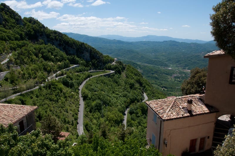 Small town of Cervara outside of Rome