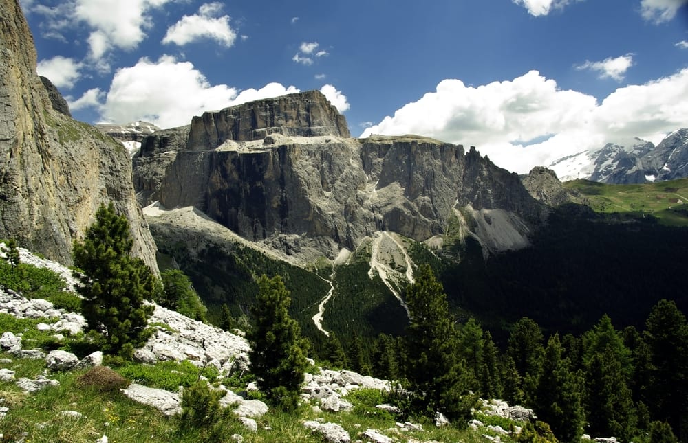 A mountain pass in the Dolomites, Italy