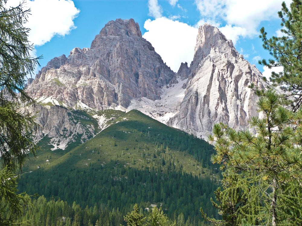 Monte Cristallo, one of the best towns in the Dolomites