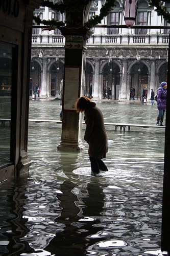 Acqua alta in Venice