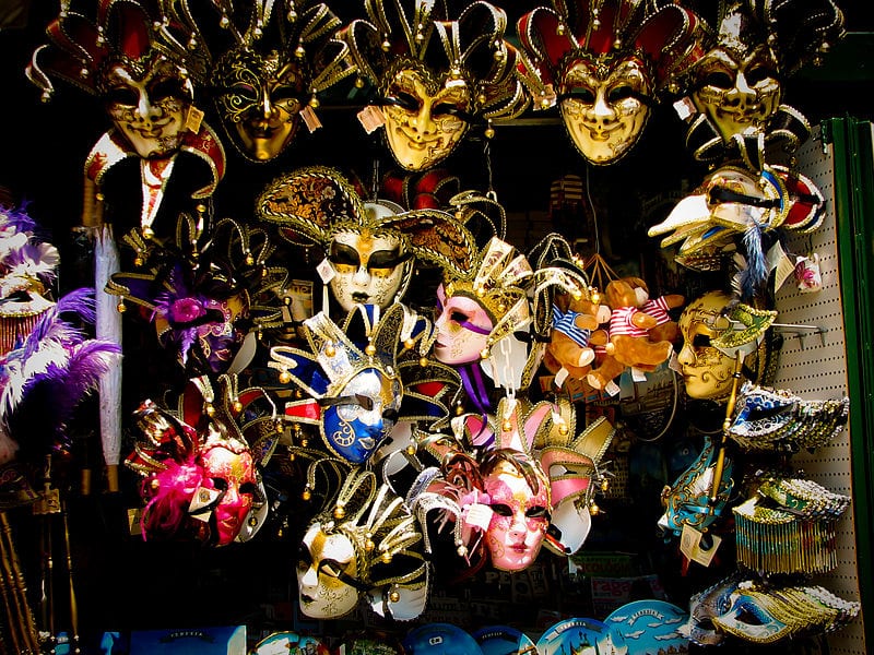 Venetian mask shop in Venice