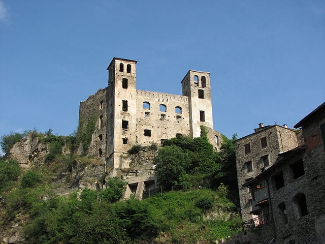 Castle in Liguria, Italy