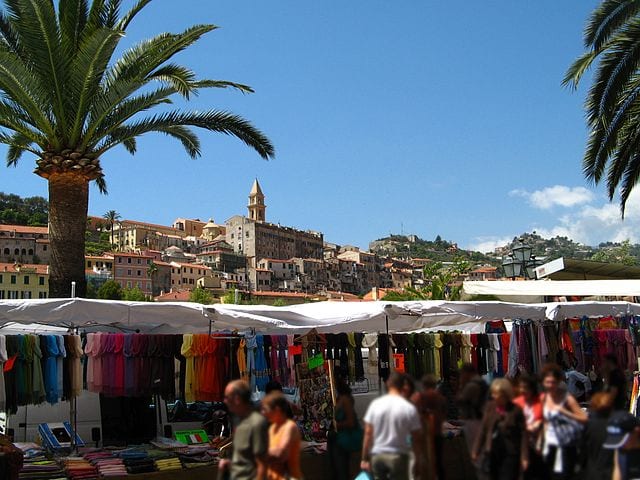 Shopping in Ventimiglia Liguria Italy
