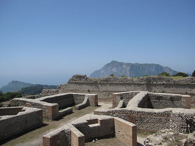 Capri town ruins