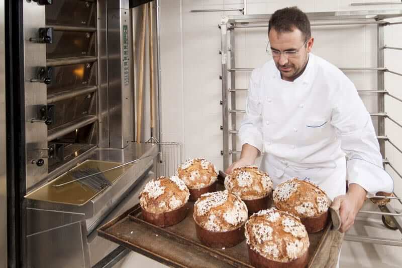 Fresh-baked panettone, one Italian Christmas tradition