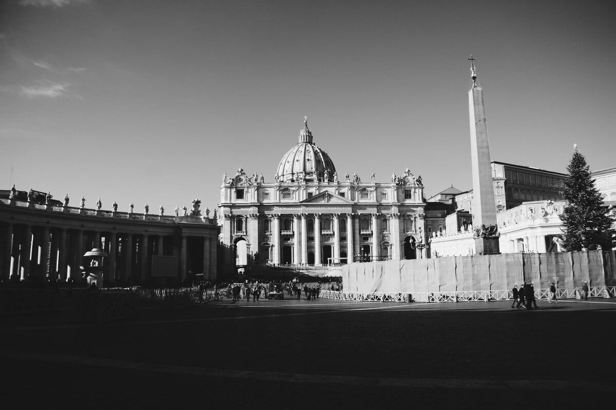 St Peter's Basilica, where the Papal Mass is celebrated