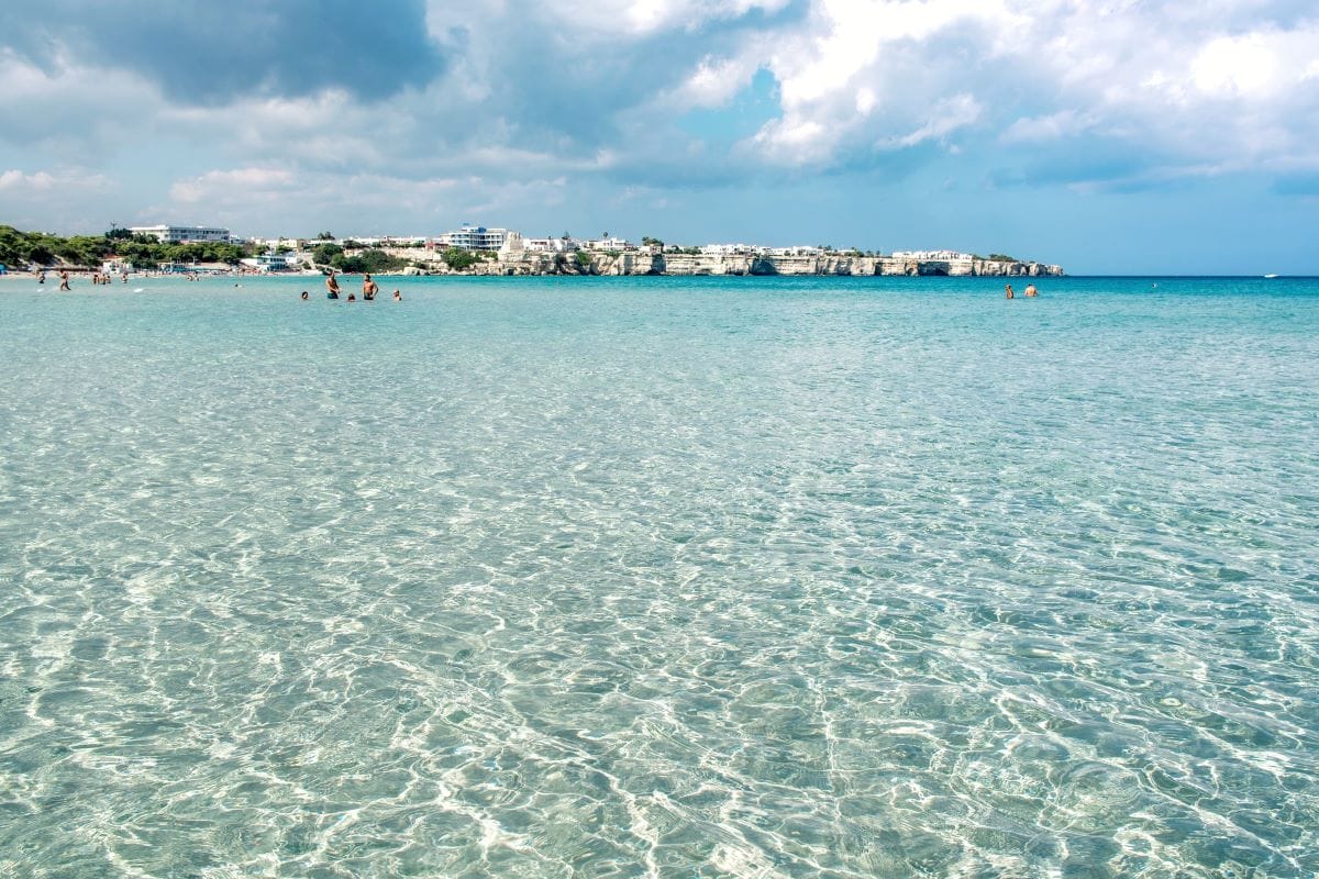 Beach vacations Italy – Puglia beach with clear water.