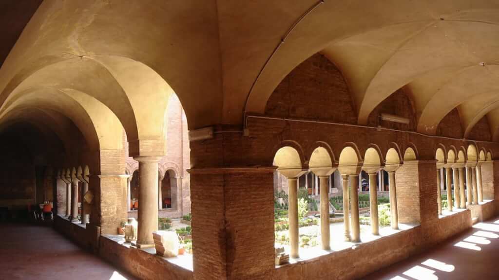 Inside the cloister