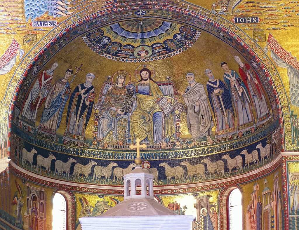 Behind the altar, Basilica of Santa Maria