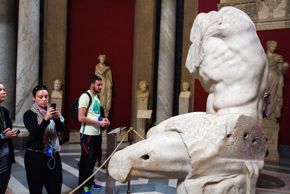 The Belvedere Torso in the Vatican Museums.