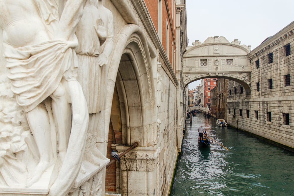 Crossing the Bridge of Sighs is one of the most evocative things to do in the Doge's Palace.