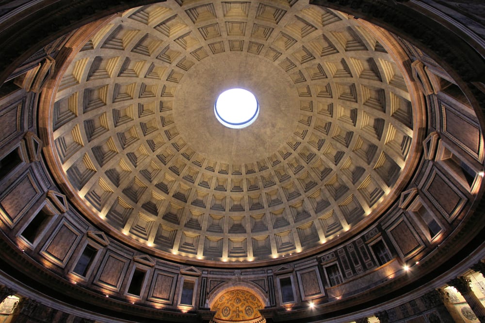 The dome of the Pantheon.