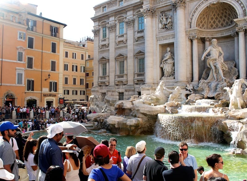 The Trevi Fountain, Rome, Italy.