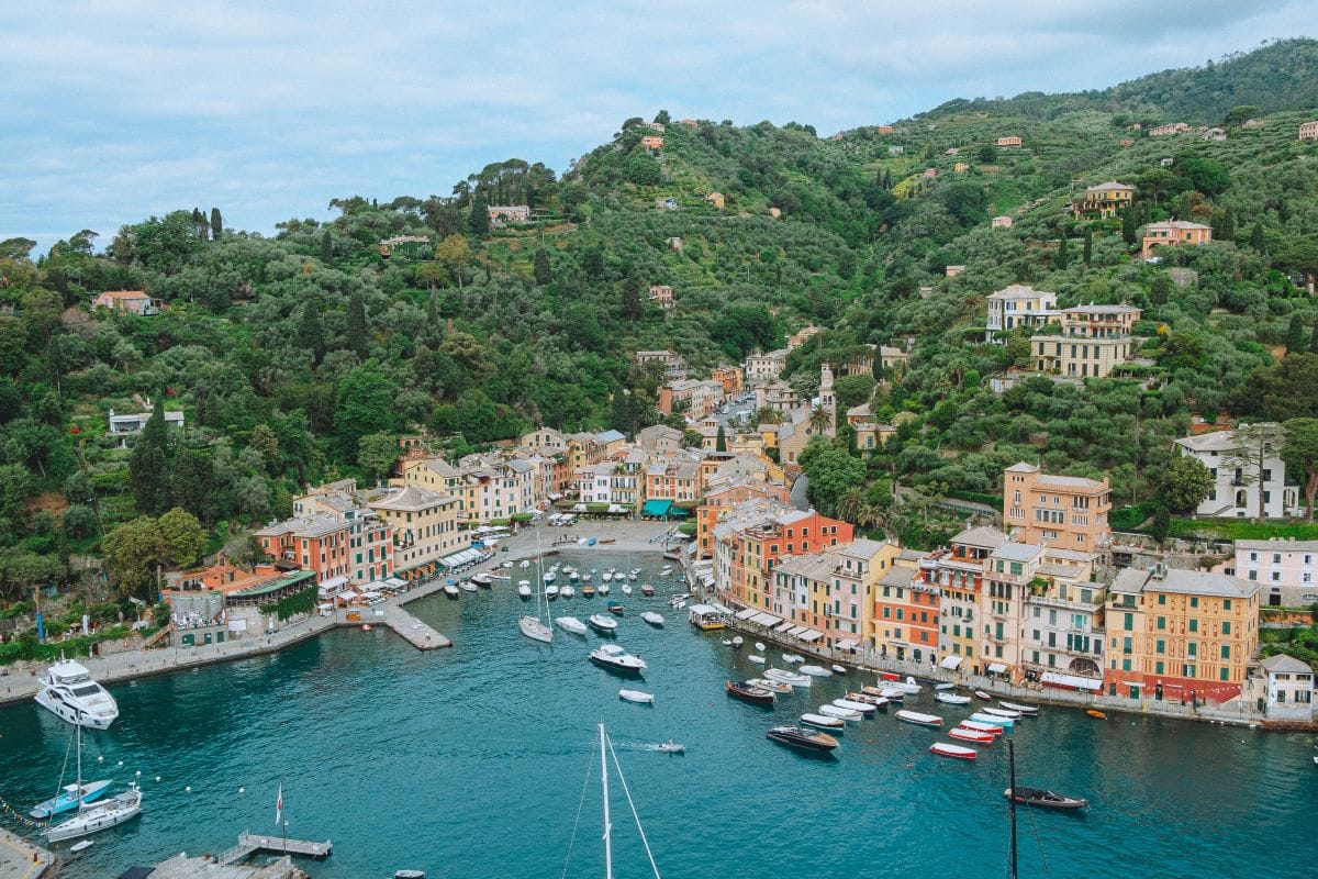 Italian Riviera town Portofino. 