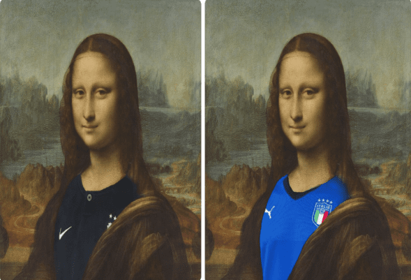 Mona Lisa France Italy Football Jerseys