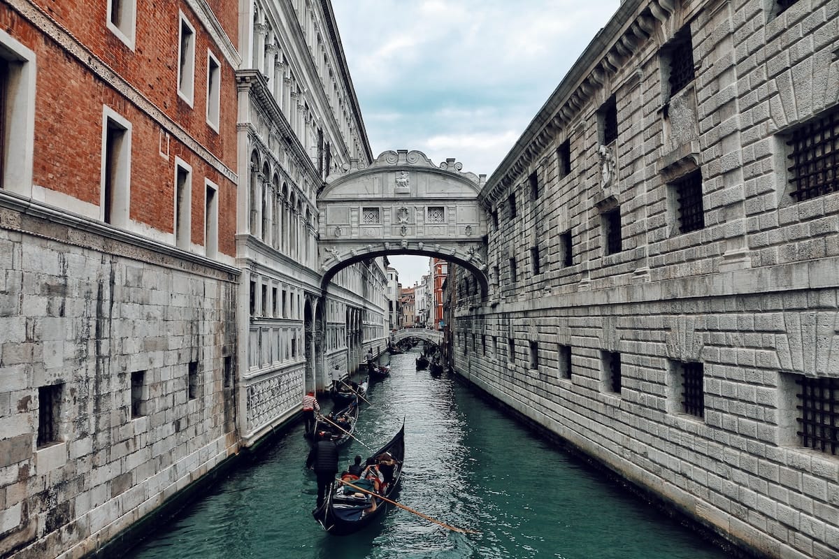 Venice gondolas and architecture