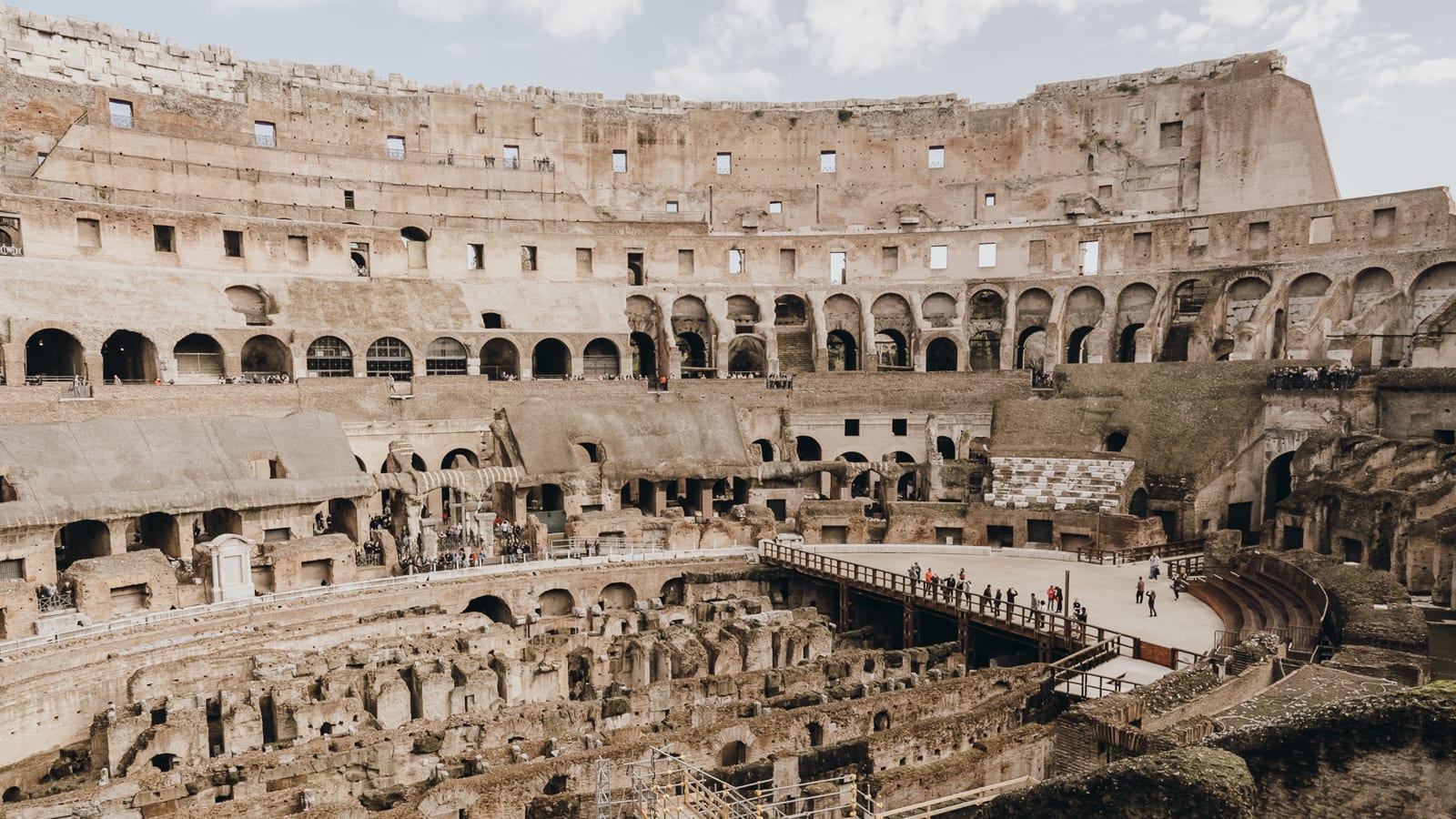 Arena floor Colosseum Rome