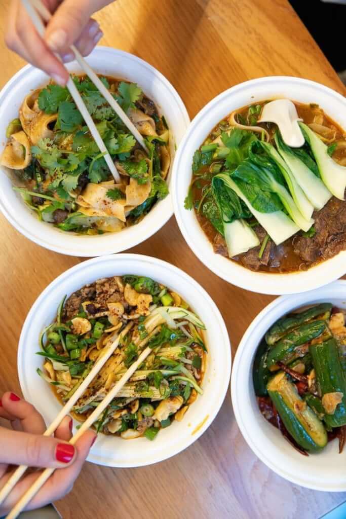 very fresh noodles