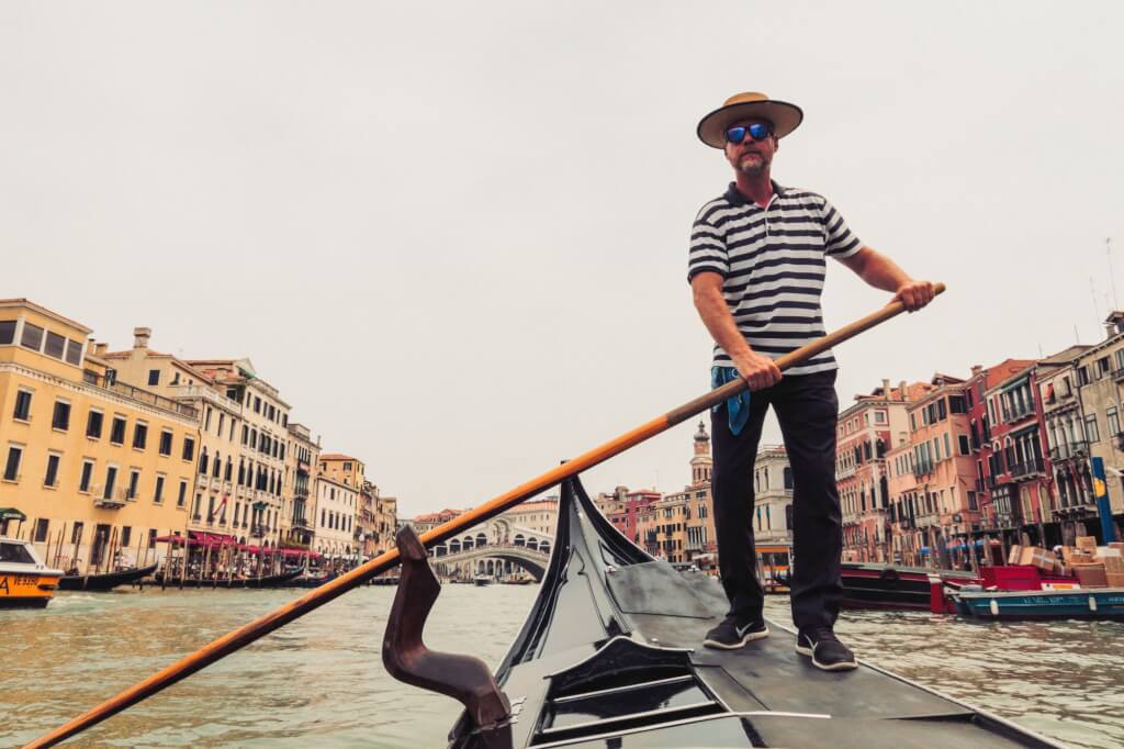 Gondola on the Grand Canal, Venice