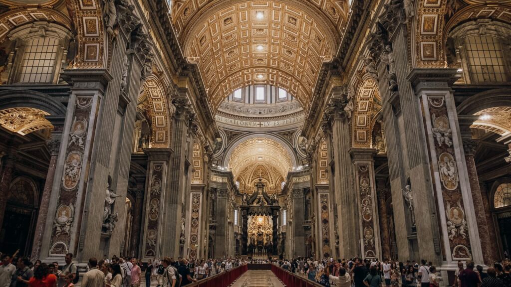 Inside St. Peter's Basilica