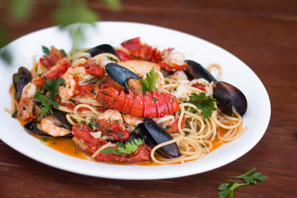 seafood linguine winter rome food