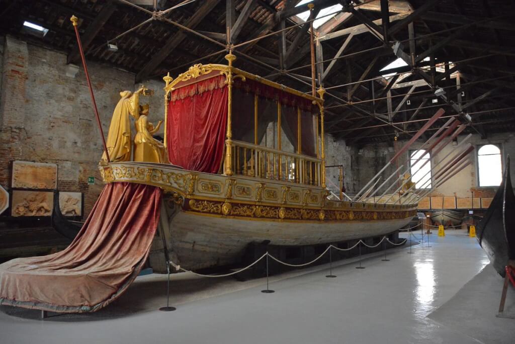 Boat at the Museo Storico Navale in Venice