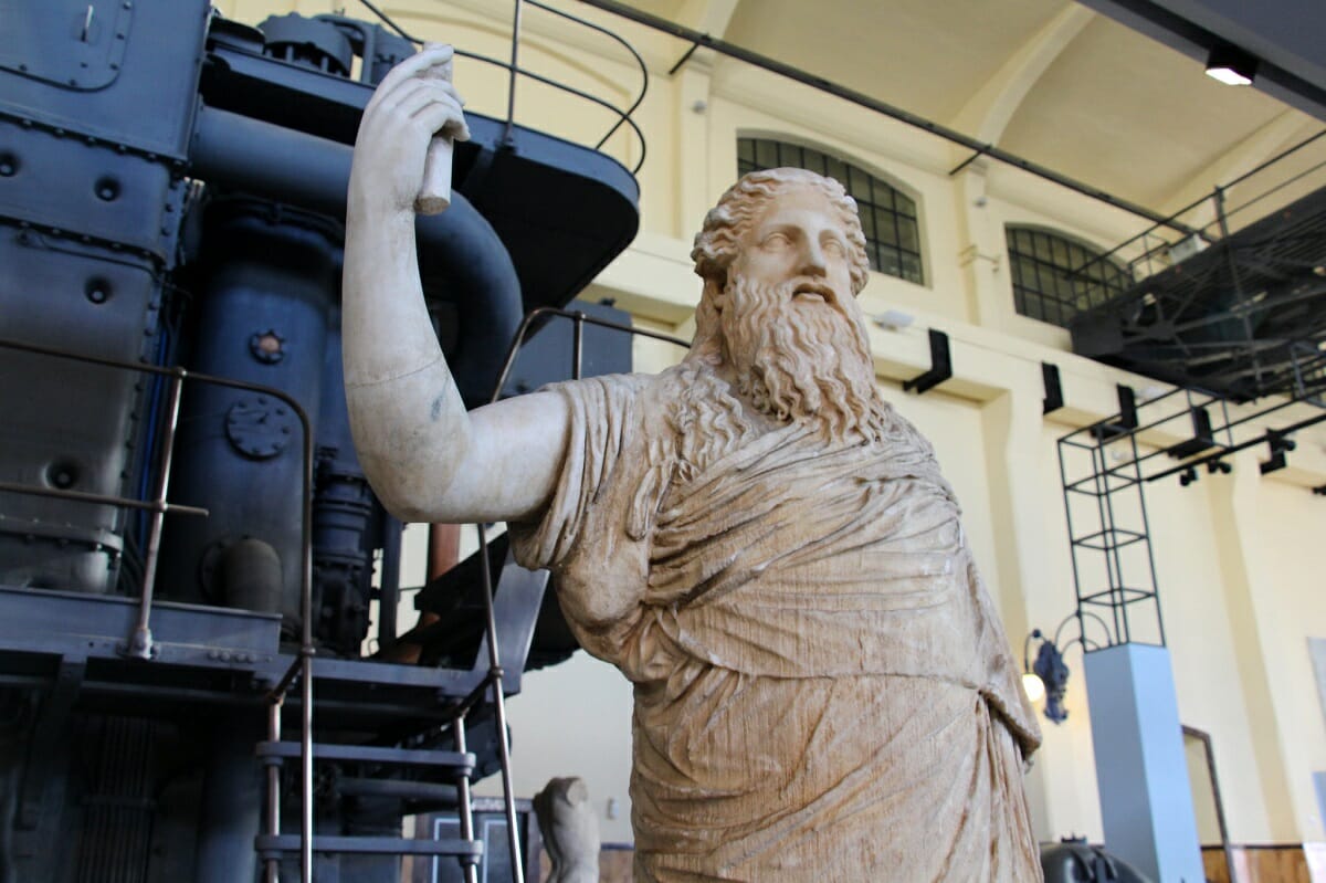 Statue at art museum in rome 