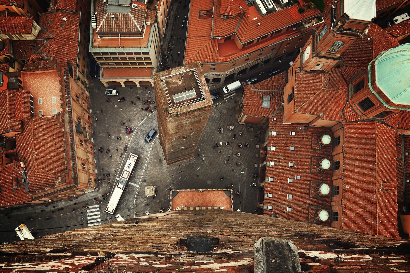 aerial view photography of Bologna from the tower