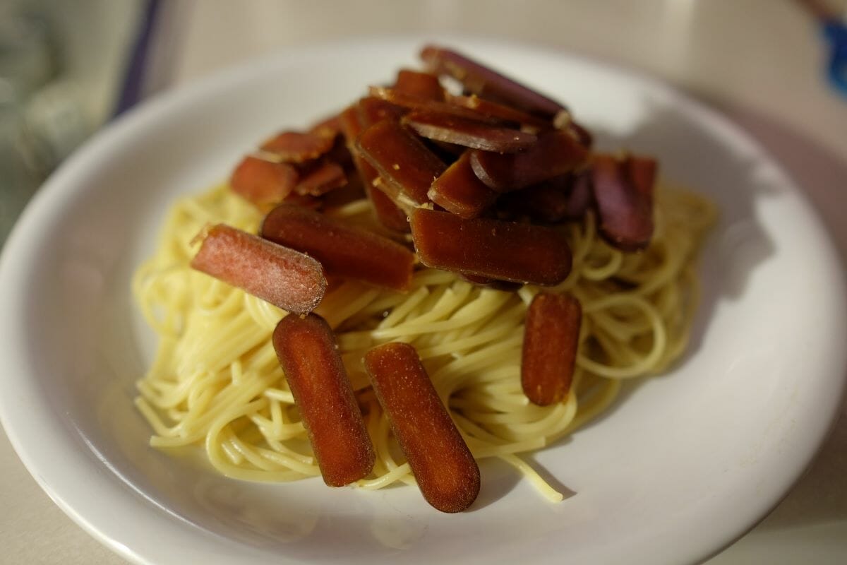 A plate of Spaghetti alla Bottarga