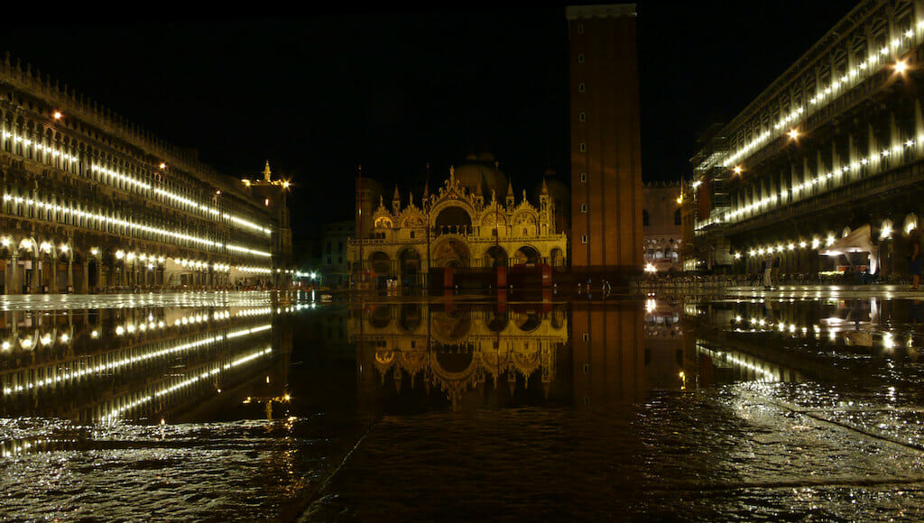 Venice's Acqua Alta in Piazza San Marco