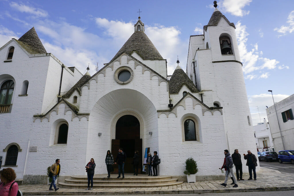 St Antonio's church in puglia made of trulli