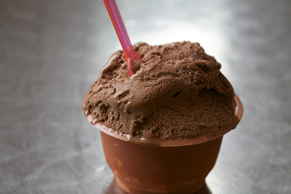 Chocolate gelato