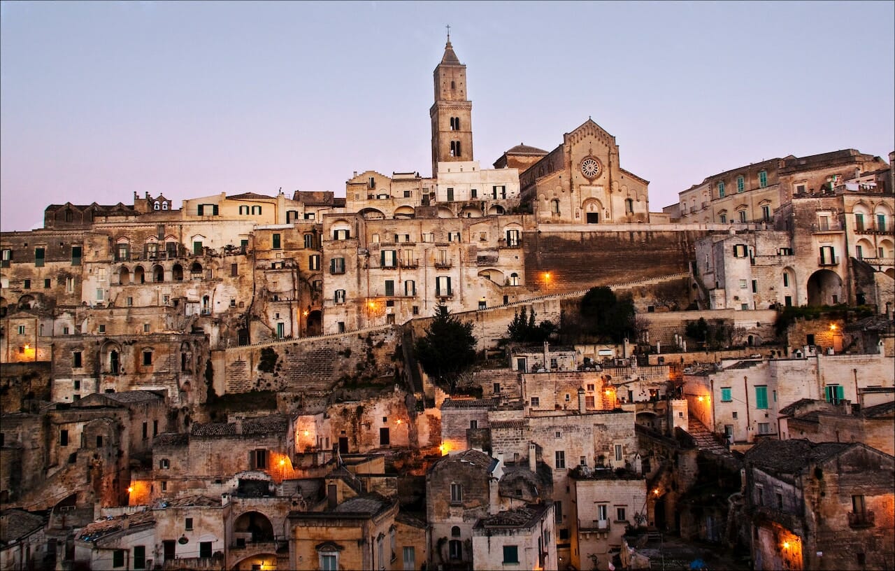 Rock city of Matera, Italy