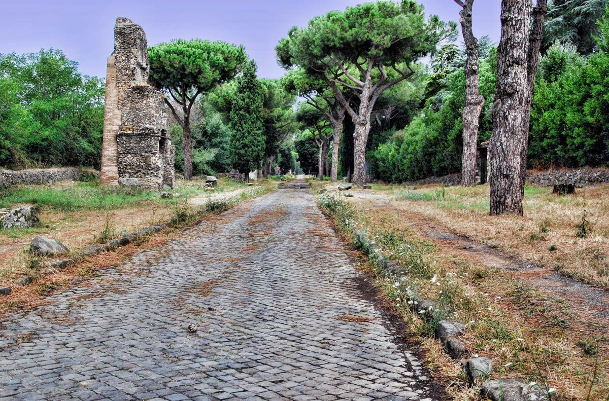 The Appian Way in Rome