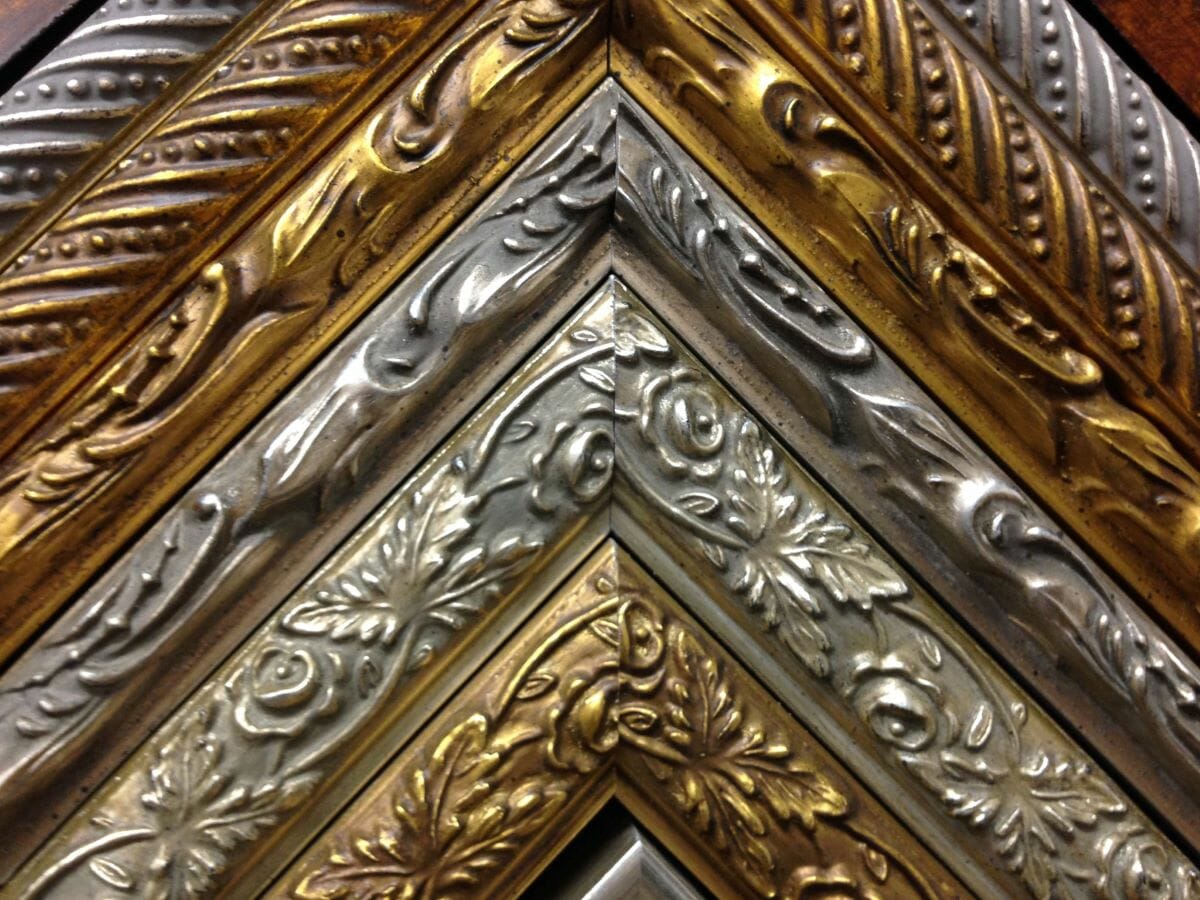 Gilded photo frames