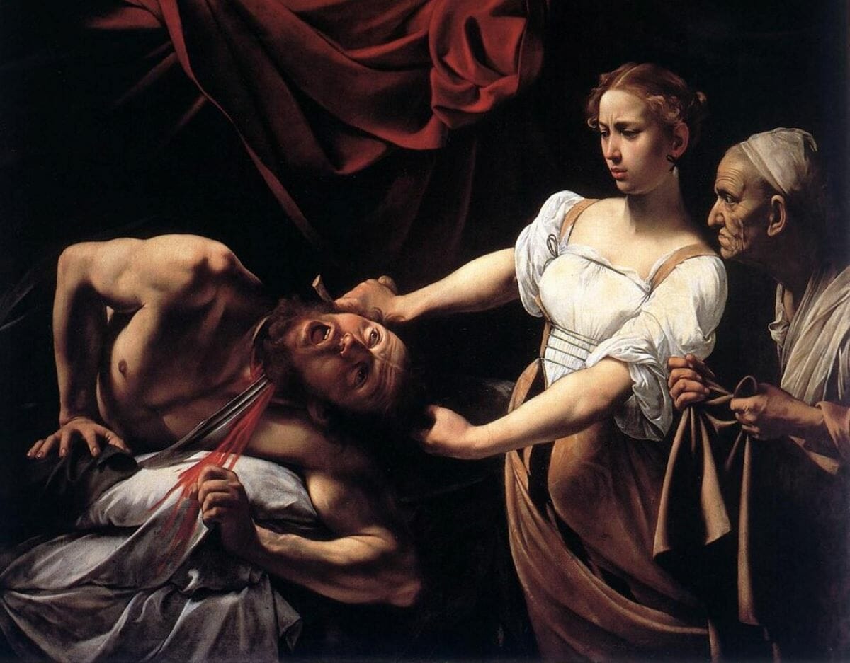 Painting of Judith Beheading Holofernes by Caravaggio