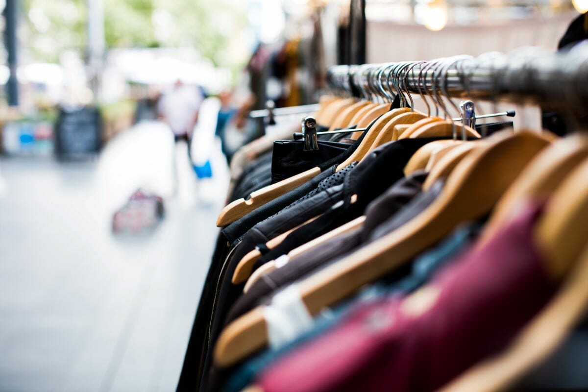 Clothes on a hanger