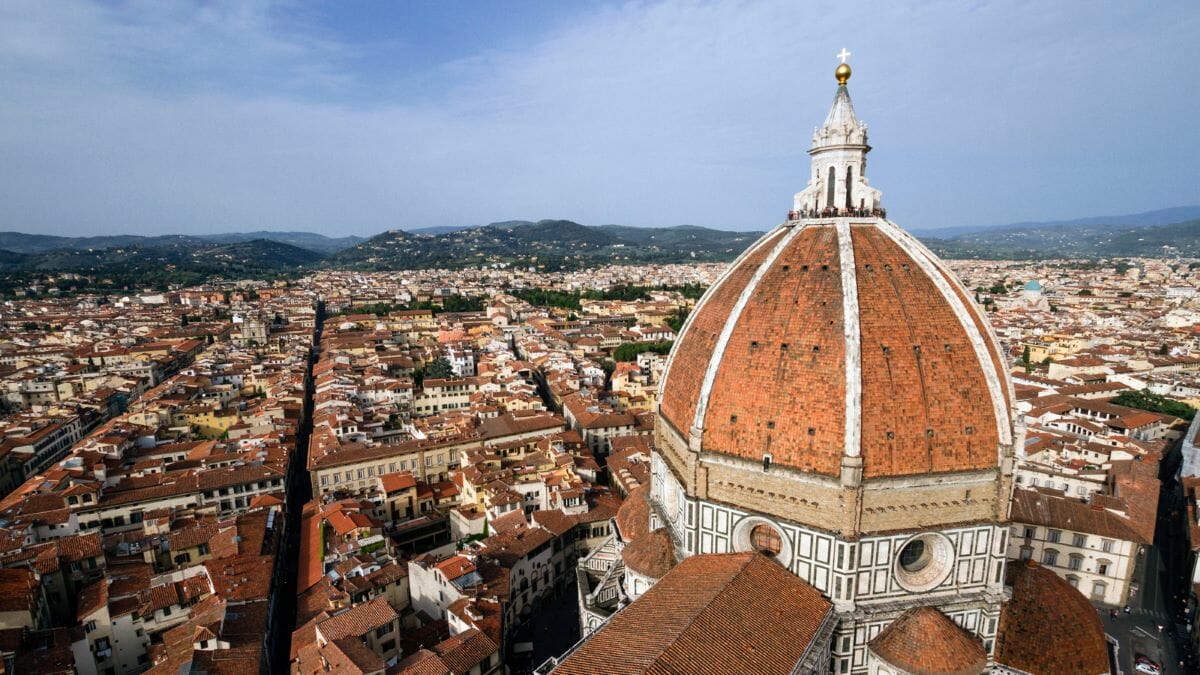 Florence Duomo and the city on a sunny day