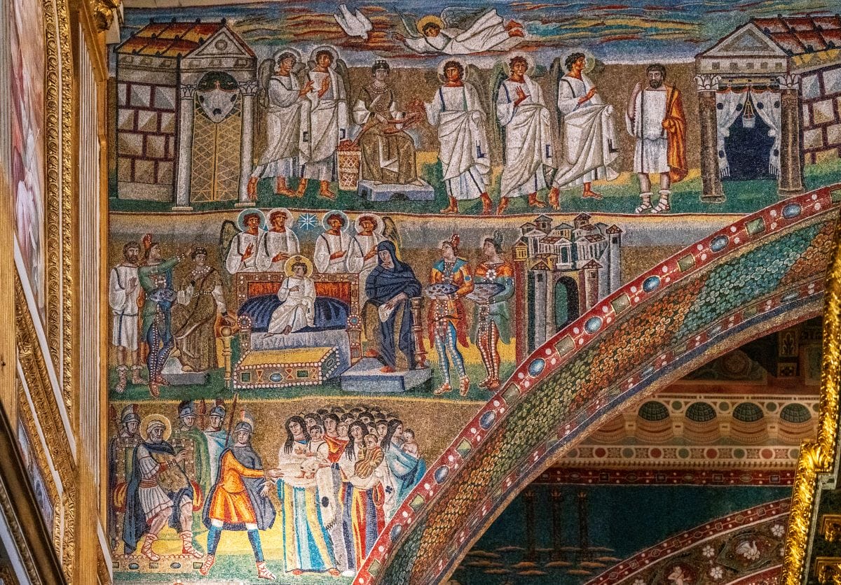 mosaic inside a church