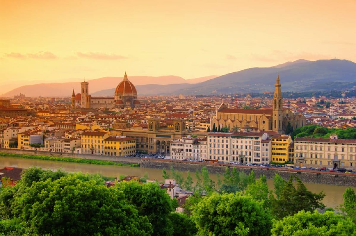 landscape view of buildings in the distance