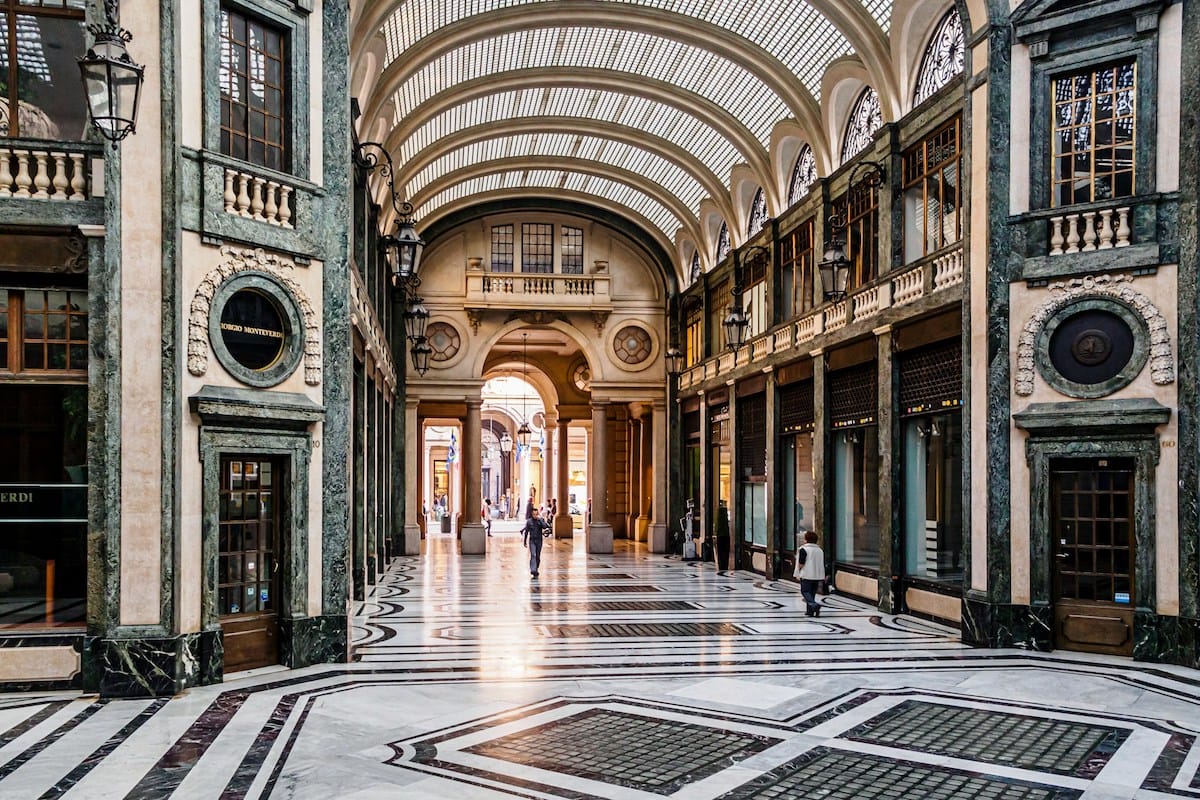 The center of Turin, Via S Tommaso